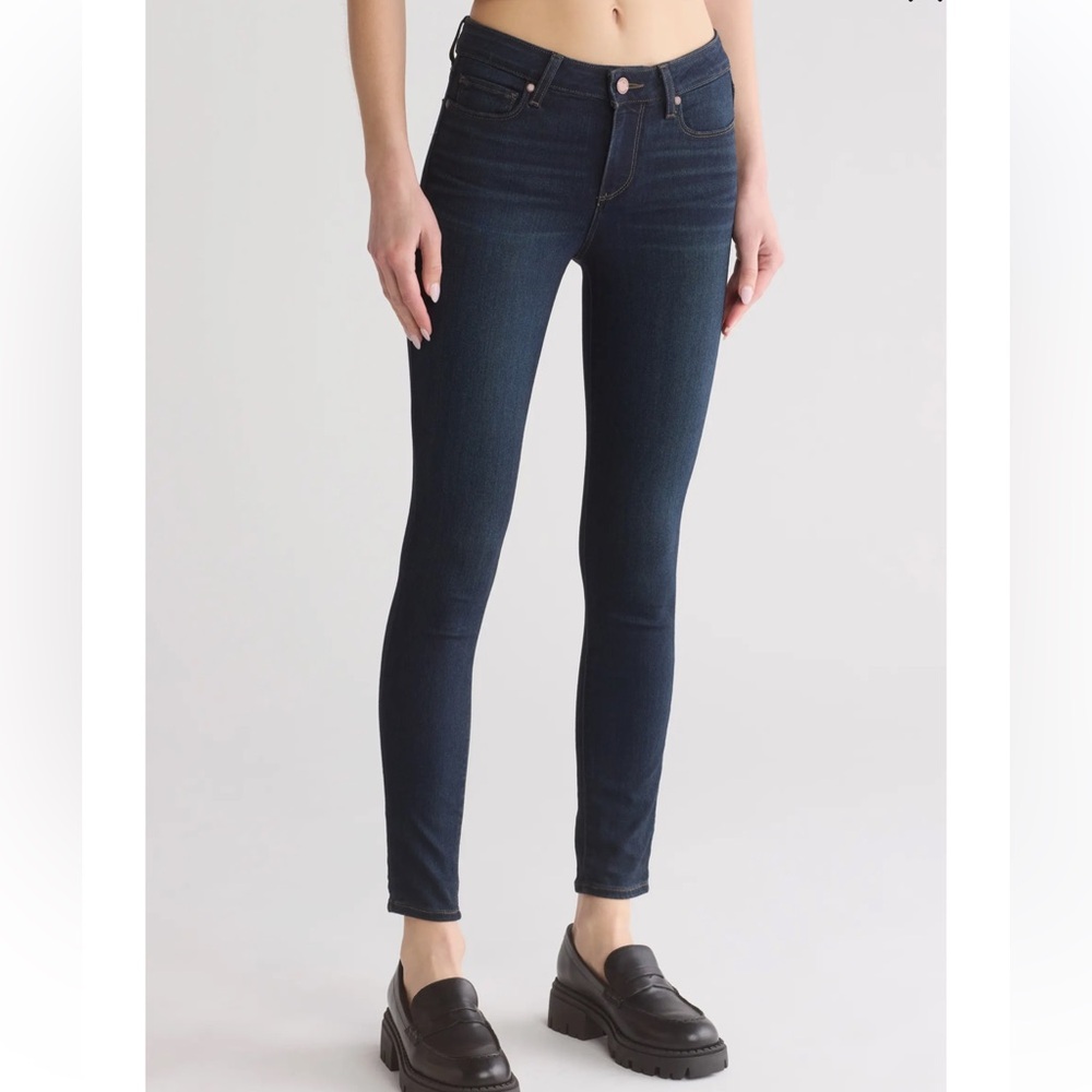 PAIGE  Verdugo Ankle Midnight Blue Skinny Jeans Size 27